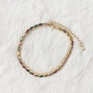 5/$15 🩷 MUST BUNDLE 18K Gold Plated Multi-Stone Beaded Bracelet